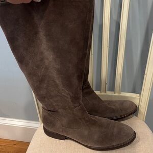 Born Brown Suede Knee-High Boots women Size 11